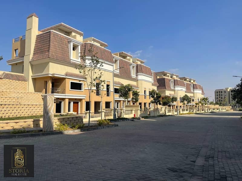 Villa for the price of an apartment next to Madinaty in New Cairo in installments in the “Sarai” Compound 7