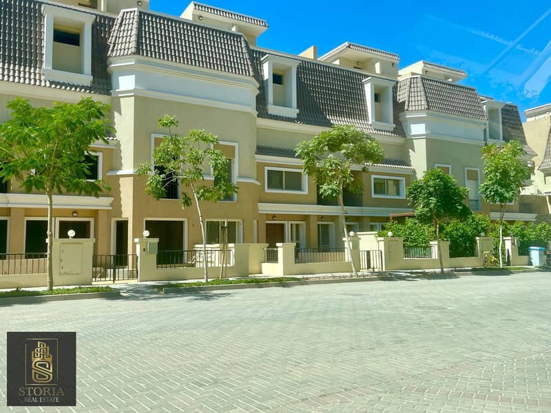 Villa for the price of an apartment next to Madinaty in New Cairo in installments in the “Sarai” Compound 8