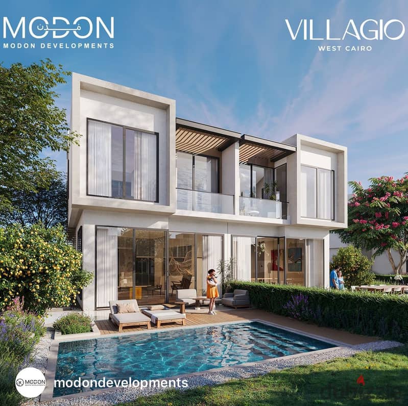 فيلا تاون هاوس للبيع تقسيط حتي 10 سنوات VILLAGIO التوسعات الشرقية امام بالم هيلز ونادي الجزيرة 7