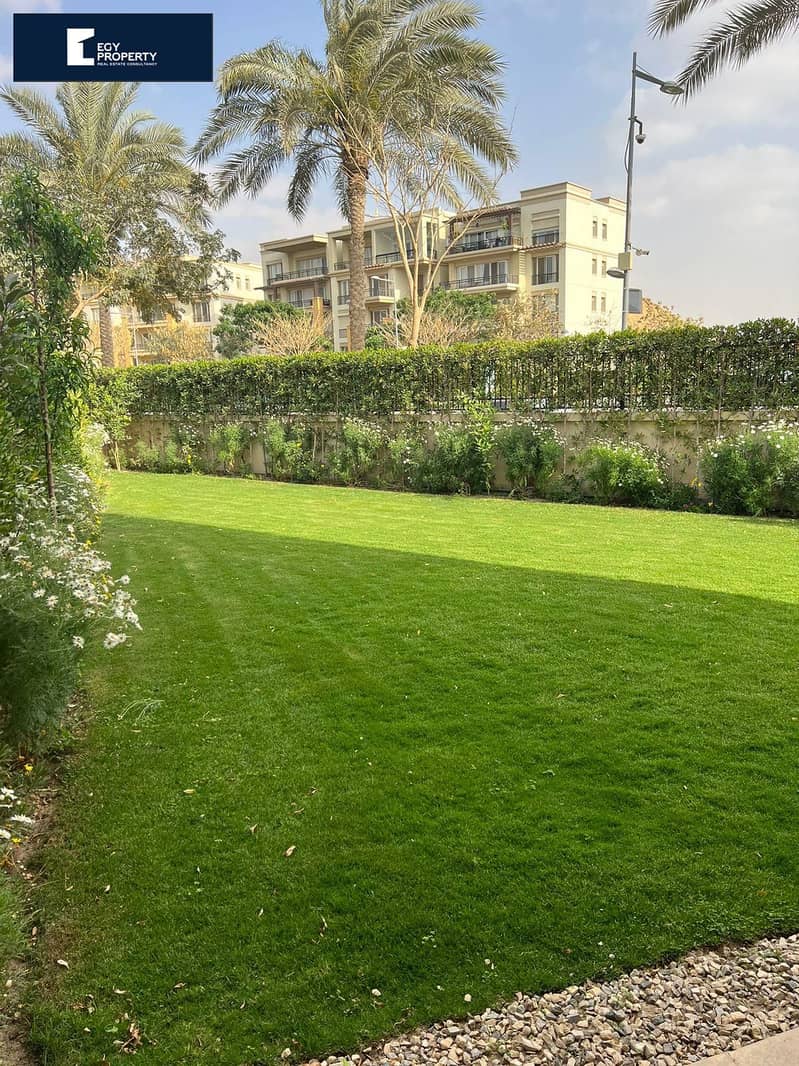 Own an Apartment With Private Garden Move Now !! For Sale in Uptown Cairo Very Prime Location  Direct To Fountain 0