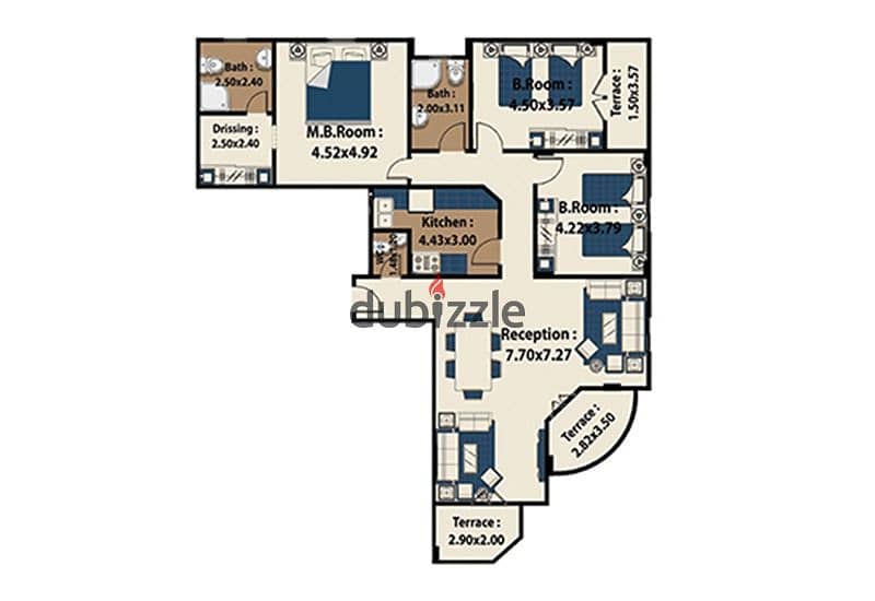 Apartment for sale in Fifth Settlement Corner unit  Immediate delivery  229 m²  Prime location 1