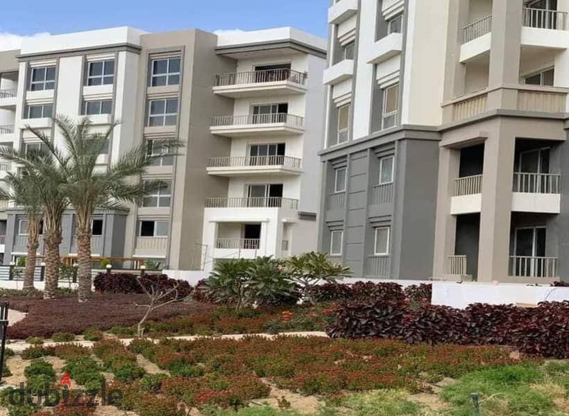 125 sqm apartment for sale, 2 rooms, in Hyde Park Compound, Fifth Settlement, in front of Mivida, with a 10% down payment and installments over 8 year 6