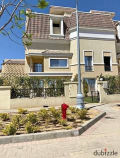 villa standalone for sale in new cairo next to madainty direct 206m + 60m garden