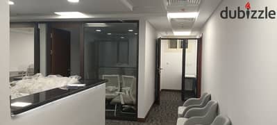 Office for rent, fully finished with AC , 230 m, in Sheikh Zayed