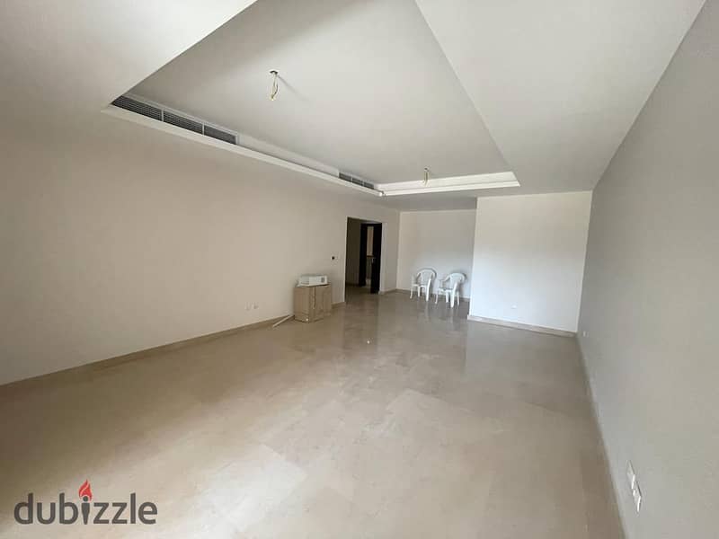 Apartment 242m ground floor with garden with  Kitchen  & AC’s for rent in CFC Resdince 7