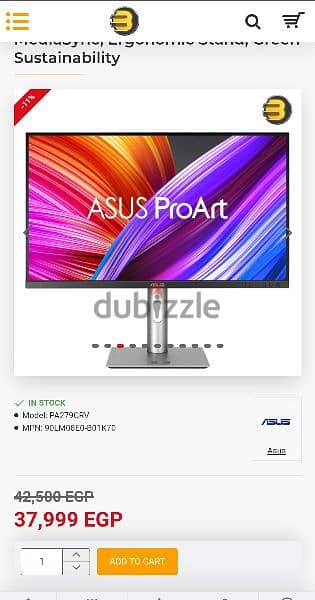 ASUS ProArt Display PA279CRV Professional Monitor 1