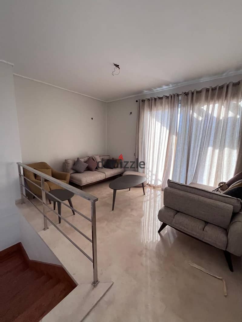 Penthouse for sale in Village Gate compound, finished with ultra super lux finishing and sold with ultra super lux furnishings, snapshot price 1