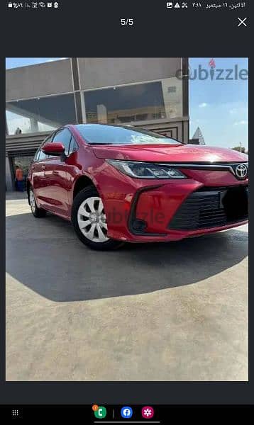 ايجار سيارة تويوتا كورولا 2022  toyota corolla for rent 1