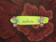 yellow skateboard