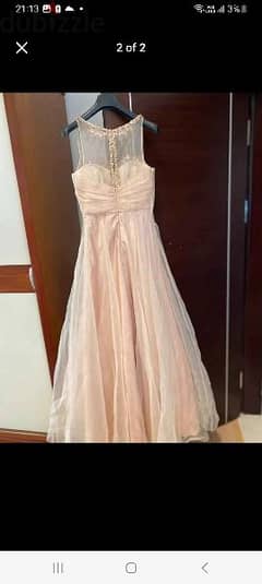 dress used only once, in an excellent condition