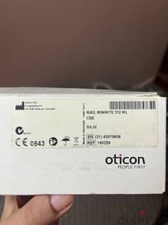 سماعة لضعف السمع خارجيه ماركة oticon