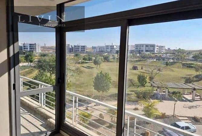 Half price apartment for sale, area 156 m, 3 rooms, landscape view, in Taj City Compound, on Suez Road, in front of Cairo International Airport 4