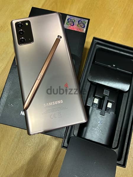 samsung galaxy note 20 5g في حاله مثل الجديد 3