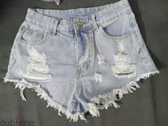 Shein Essnce Jean Short Original New