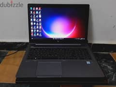 لابتوب Zbook hp 15u g5 جيل core i7 8th كرت شاشةamd 2gb وram 16 ssd 512