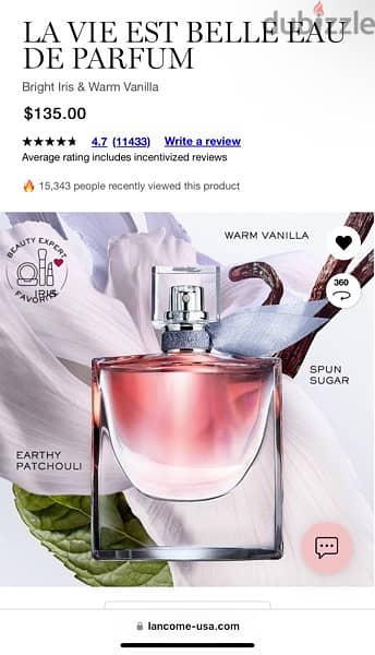 la vie est belle women perfume 5