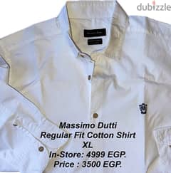 Massimo Dutti White Regular Fit