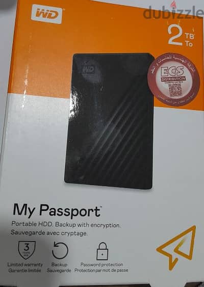 هارد 2TB Passport جديد متبرشم بضمان الهندسيه