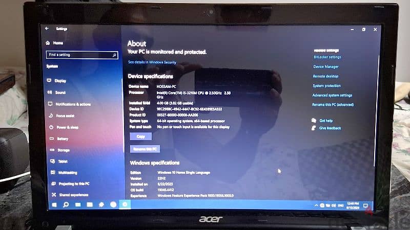 Acer Laptop in GOOD condition 8