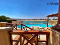 شاليه غرفتينن لليبع في الجونة البحر الاحمر متشطب  بالتكيفات و المطبخ -2bd chalet for sale in El Gouna, Red Sea, fully finished, with AC’s and kitchen