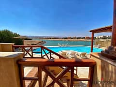 stand alone villa 190m for sale in el gouna red sea with 15% down payment ( fully finished  + ACs and kitchen  cabinets )