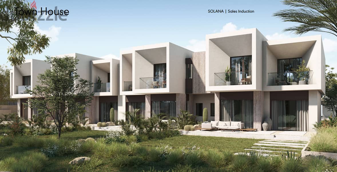 villa town house finished in solana new zayed with 0% down payment 0