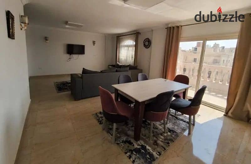 Furnished apartment for rent in Al Narges Buildings in Fifth Settlement 1