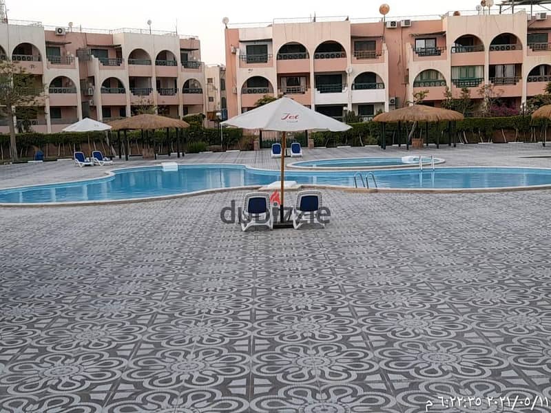 challet for sale 100m+100m roof in elsokhna Jet beach  village 31