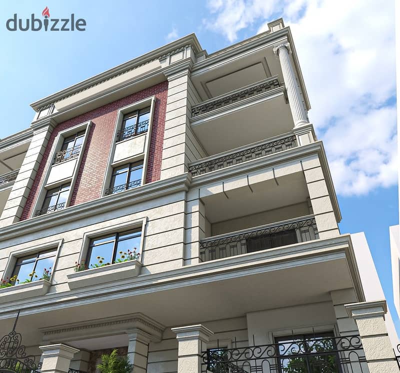 Apartment for sale in the Fifth Settlement, 203 square meters, in front of Beit Al Watan, in the best location in the second district, with installmen 4