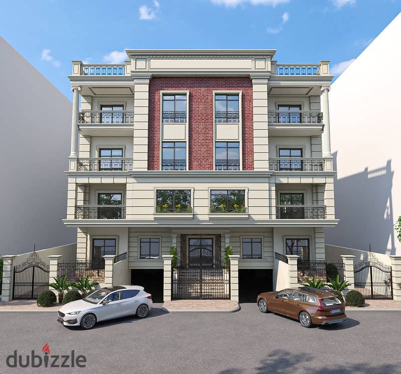 Apartment for sale in the Fifth Settlement, 203 square meters, in front of Beit Al Watan, in the best location in the second district, with installmen 5