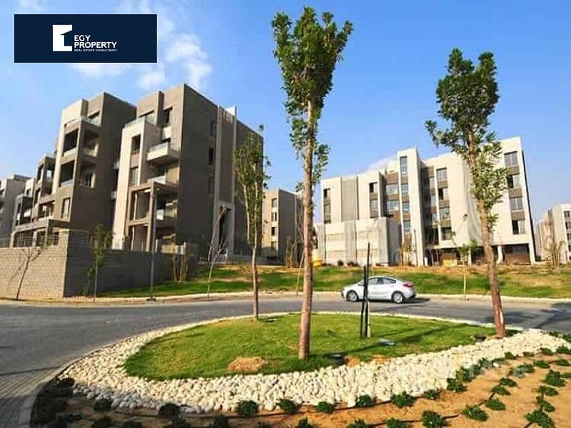 Ground Apartment with Garden for Sale with Prime Location Direct on Greenery Landscape in Capital Gardens by Palm Hills 3