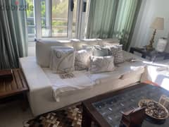 Modern Couch Set - 2 and 3 Seater - Off White Color