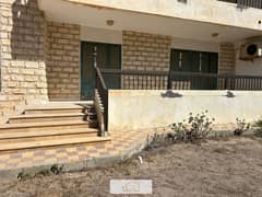 Ground chalet with garden for sale in Green Beach, next to El Alamein, immediate receipt 0