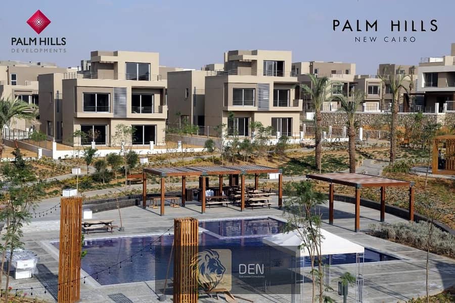 Twin house for sale with immediate delivery, at a special price in Palm Hills New Cairo 2