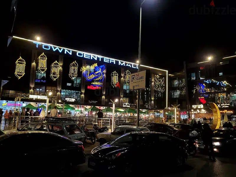 The last shop, first floor, finished, directly on the facade, in the strongest mall in Shorouk, Town Center Mall, with the highest traffic, in front o 14