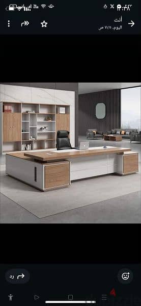 مكتب مدير/اداري/ مودرن خشب mdf اسباني أثاث مكتبي office furniture desk 2