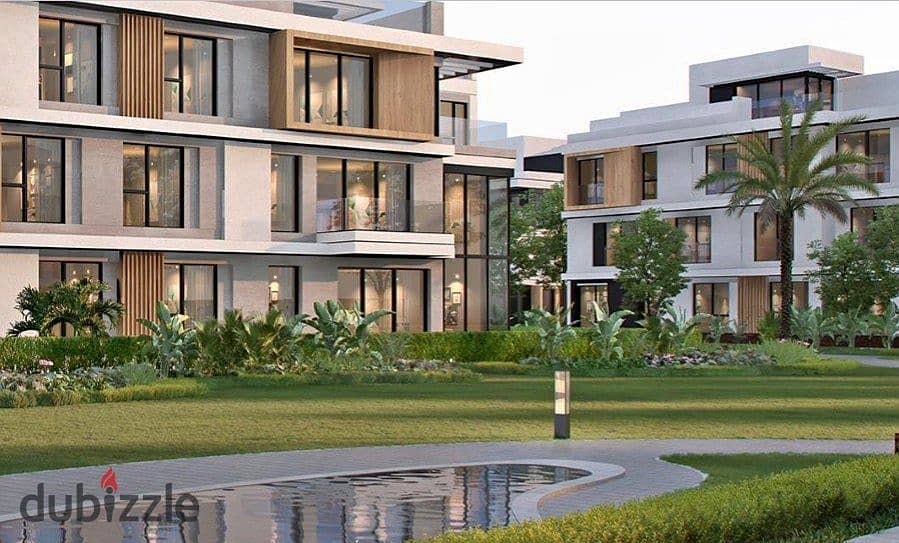 Own an apartment in Garden in a full-service compound with an excellent payment plan with a discount for a limited period Bamies open view in installm 6