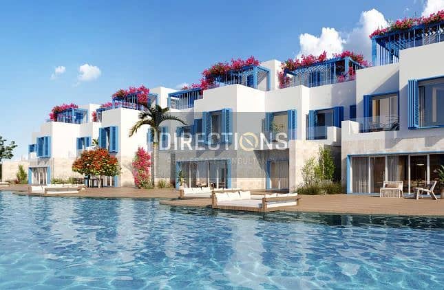 فيلا ( Floating TownHouse ) متشطبة بالكامل للبيع بخليج راس الحكمة بقرية نايا باى | Naia Bay | الساحل شمالى 2