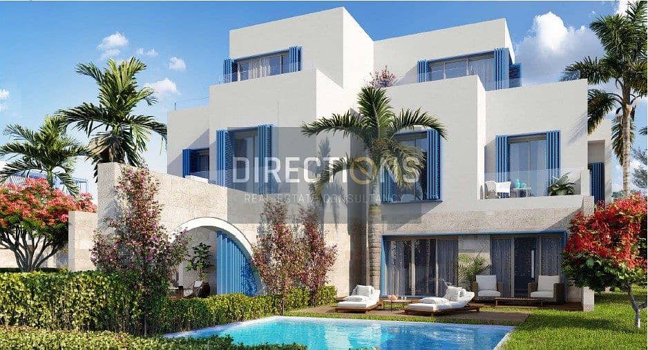 فيلا ( Floating TownHouse ) متشطبة بالكامل للبيع بخليج راس الحكمة بقرية نايا باى | Naia Bay | الساحل شمالى 9