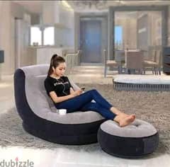 Intex chair lounge with ottoman ماركة انتكس كنبة وشلته أقل من نص السعر