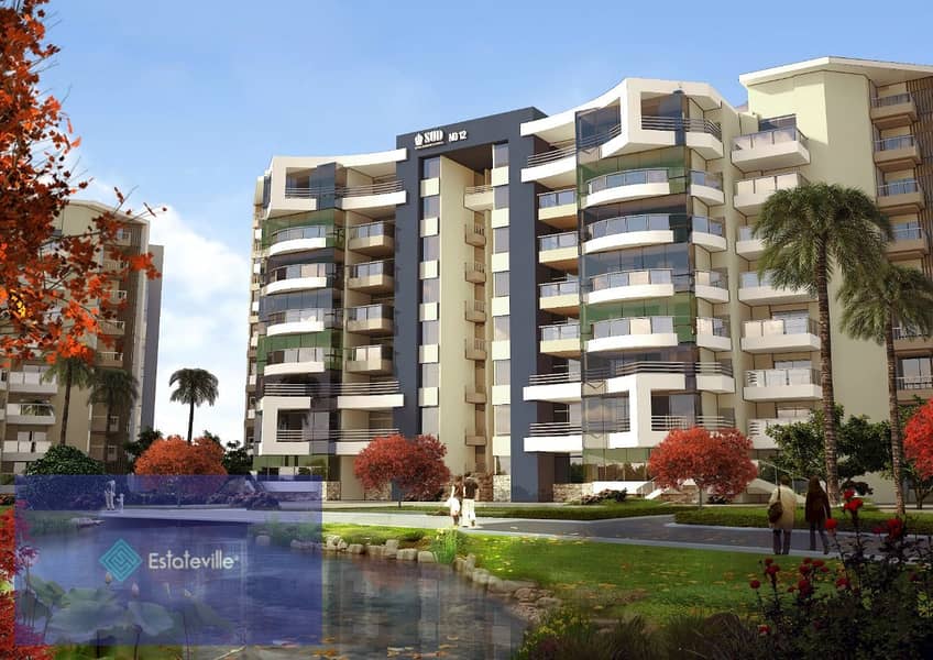 Contracting for a 188 sqm apartment, finished, with a 20% discount, with an open view on the mall, offered by investors. 6