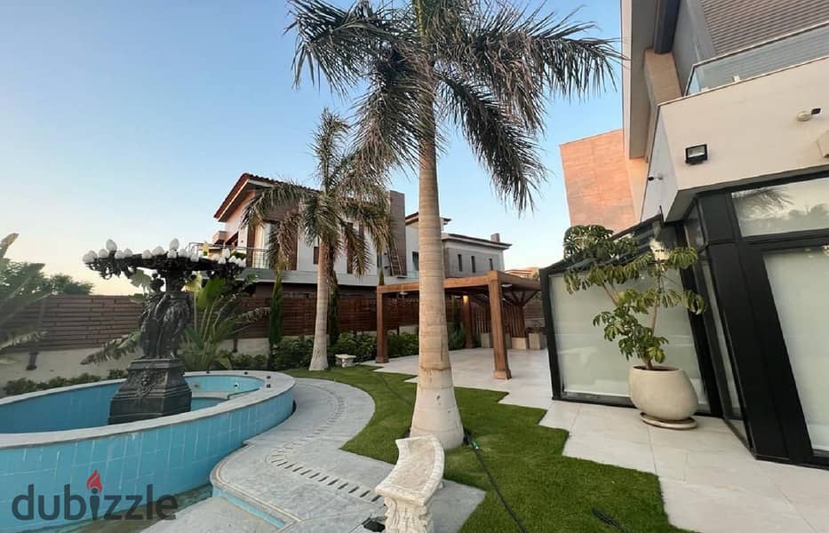 A Luxury Stand Alone villa with Elevator For Rent In Lake View - New Cairo 0