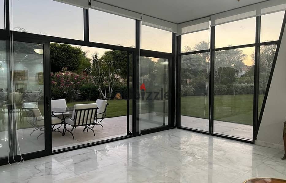 A Luxury Stand Alone villa with Elevator For Rent In Lake View - New Cairo 7