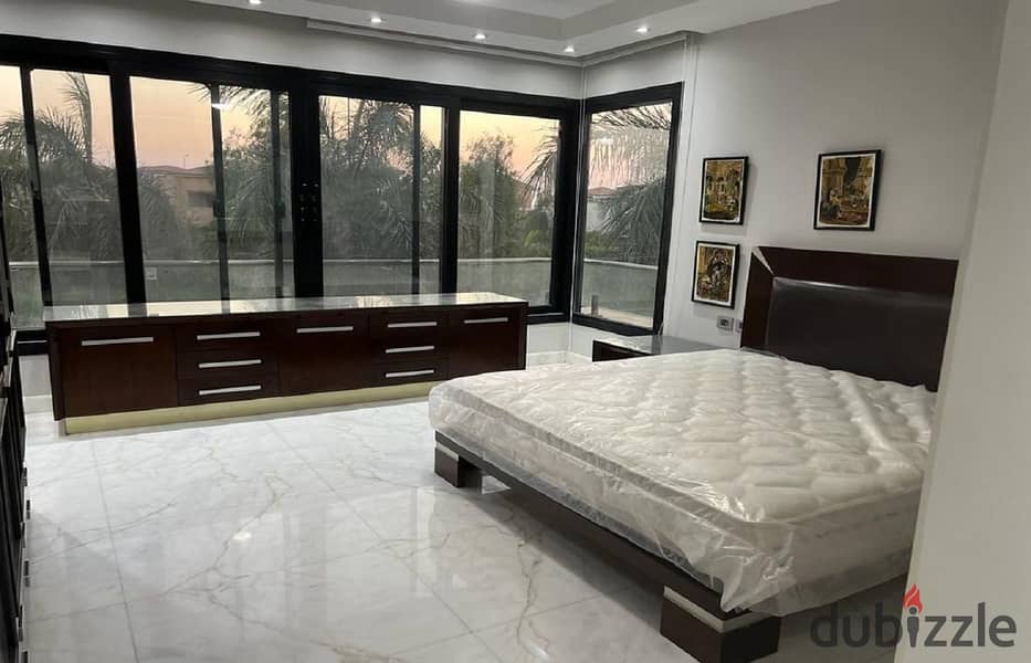 A Luxury Stand Alone villa with Elevator For Rent In Lake View - New Cairo 23