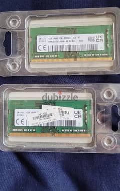 2x4GB DDR4 Laptop ram 3200mhz