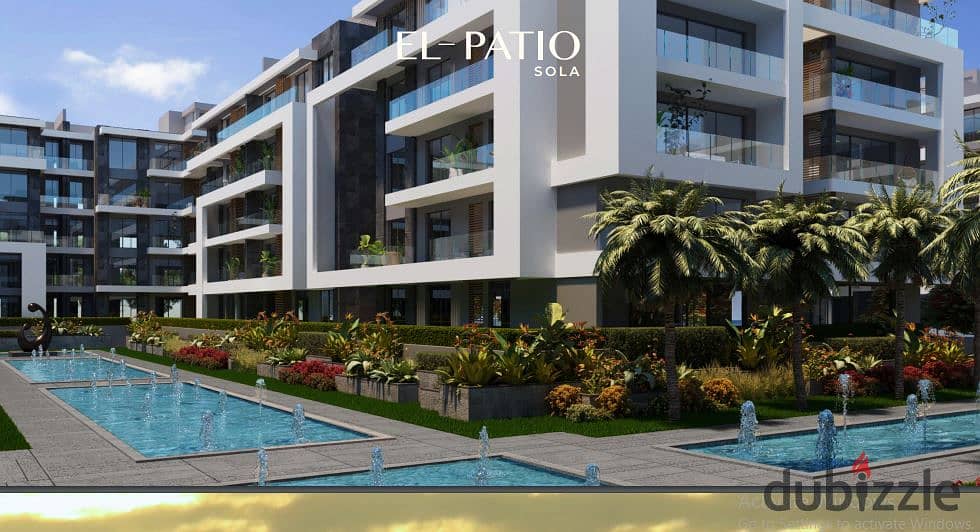 Penthouse with a private garden of 90 meters without down payment and the longest payment period in Patio Sola Compound in Shorouk - La Vista 5