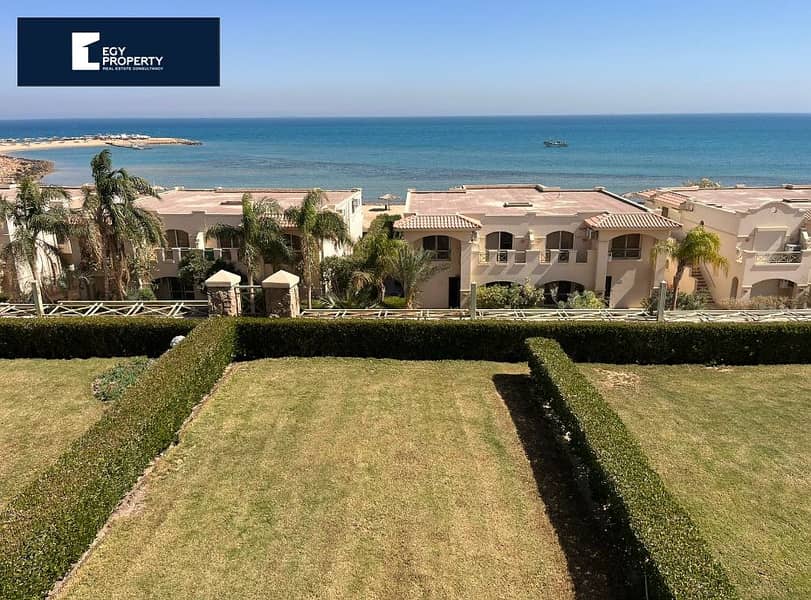 Fully Finished Fully furnished Twin house for sale in La Vista Sokhna enjoy full sea view from garden 1