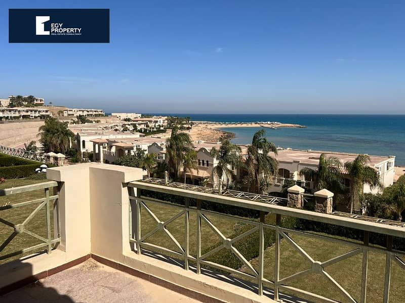 Fully Finished Fully furnished Twin house for sale in La Vista Sokhna enjoy full sea view from garden 9