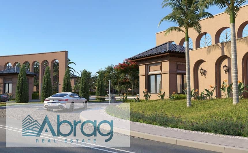 For sale, a townhouse villa with a 10% down payment for 5 years, Village West Compound, Sheikh Zayed 1