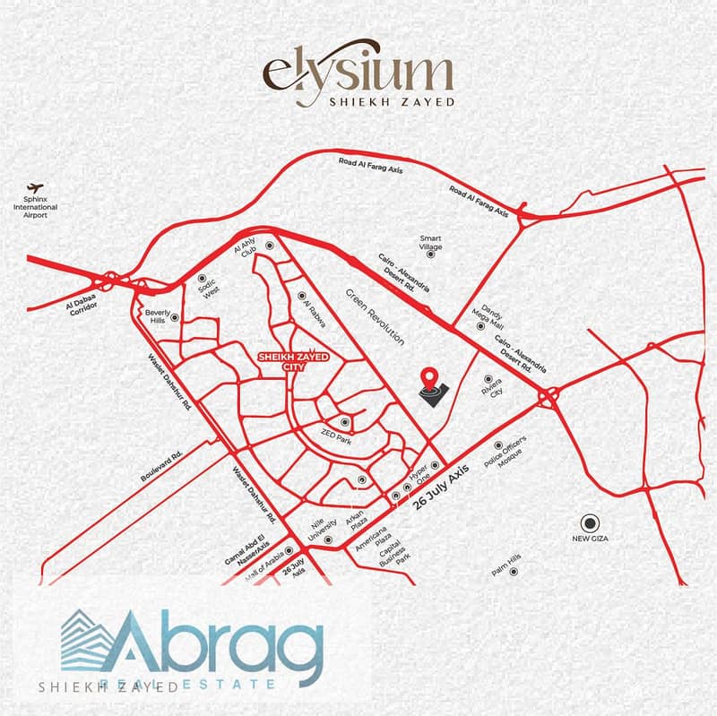 Apartment for sale in installments over 10 years in Sheikh Zayed, Elysium Compound, great location 8